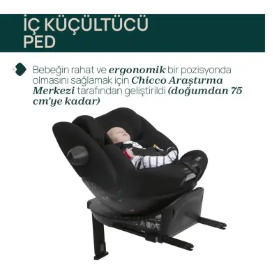 Chicco Everone I-Size İsofixli Oto Koltuğu 0-36 Kg Silver Ink - 7