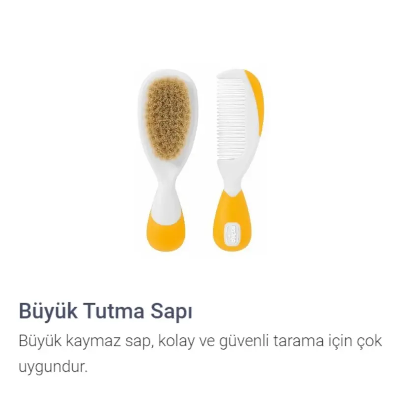 Chicco Fırça Tarak Seti Turuncu - Sarı\\ - 5