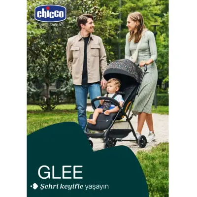 Chicco Glee Güneş-Su Geçirmez Otomatik Katlanan Kabin Bebek Arabası Playful Black - 5