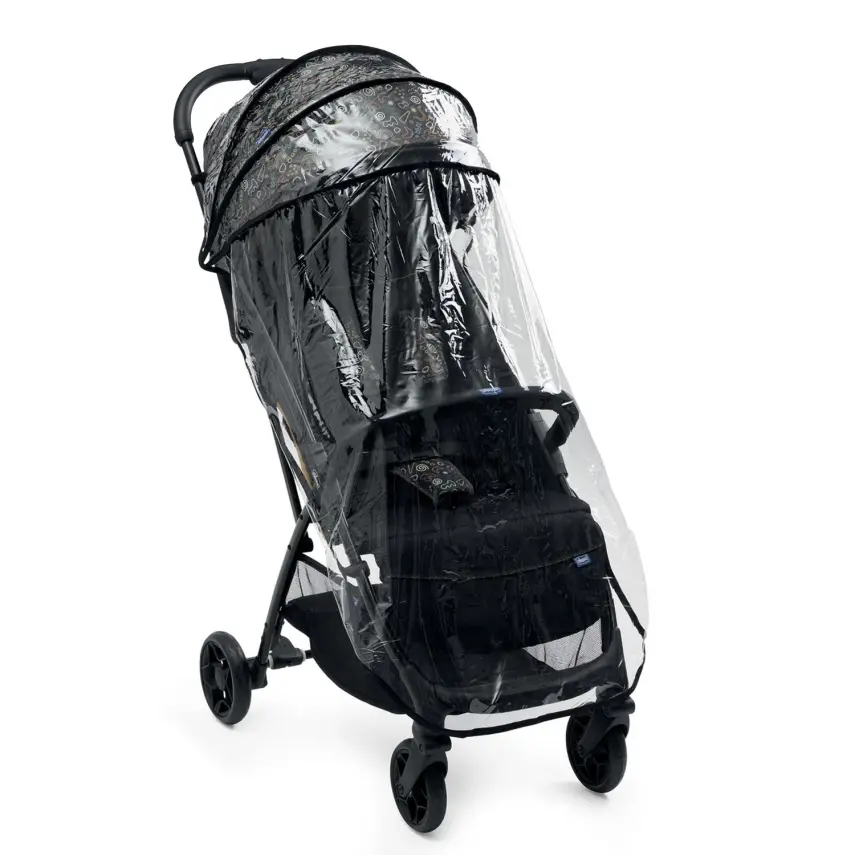 Chicco Glee Güneş-Su Geçirmez Otomatik Katlanan Kabin Bebek Arabası Playful Black - 2