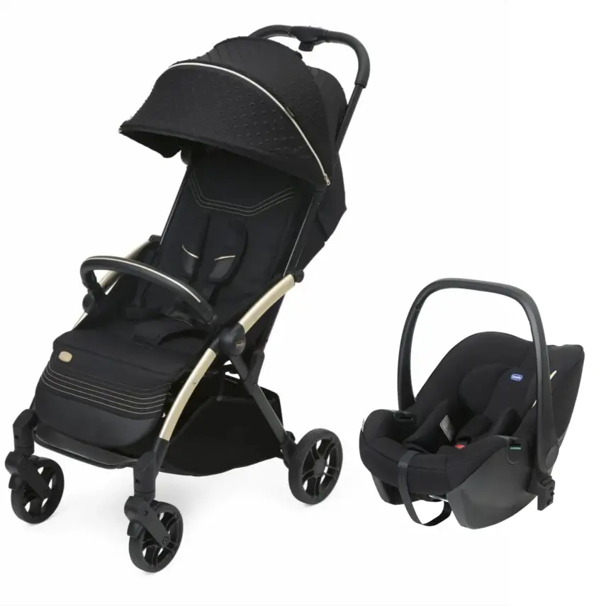 Chicco Goody Xplus Kabin Travel Sistem-Seyahat Sistem Bebek Arabası Black Re_Lux - 1