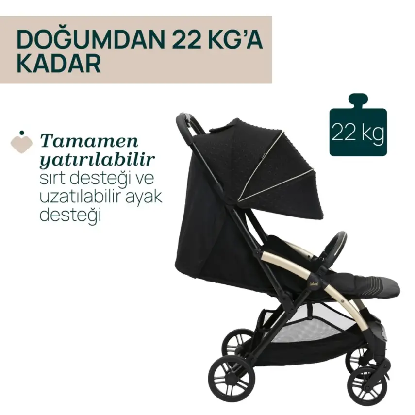 Chicco Goody Xplus Kabin Travel Sistem-Seyahat Sistem Bebek Arabası Black Re_Lux - 7