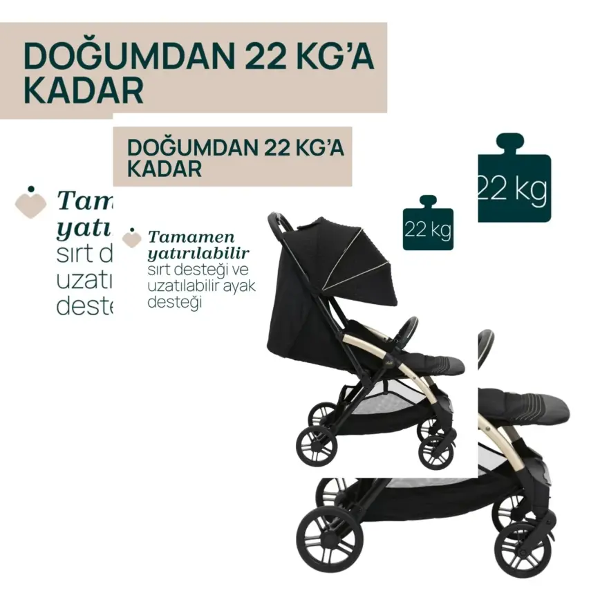 Chicco Goody Xplus Kabin Travel Sistem-Seyahat Sistem Bebek Arabası Dark Shadow - 8