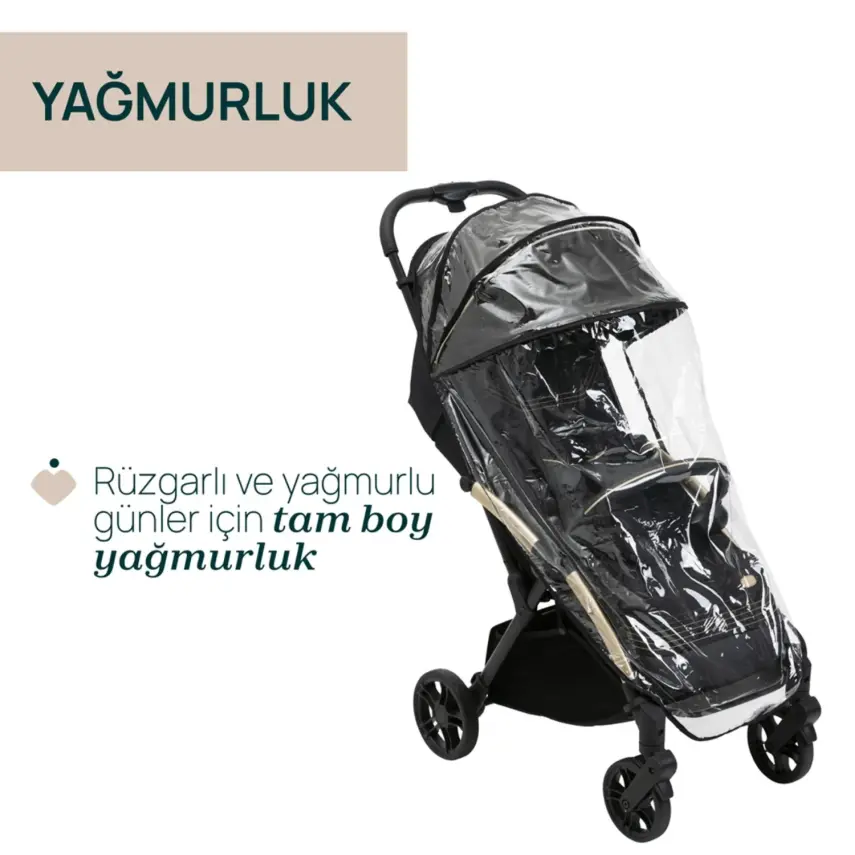 Chicco Goody Xplus Otomatik Katlanır Suya Dayanıklı Kabin Bebek Arabası Pearl Grey - 5