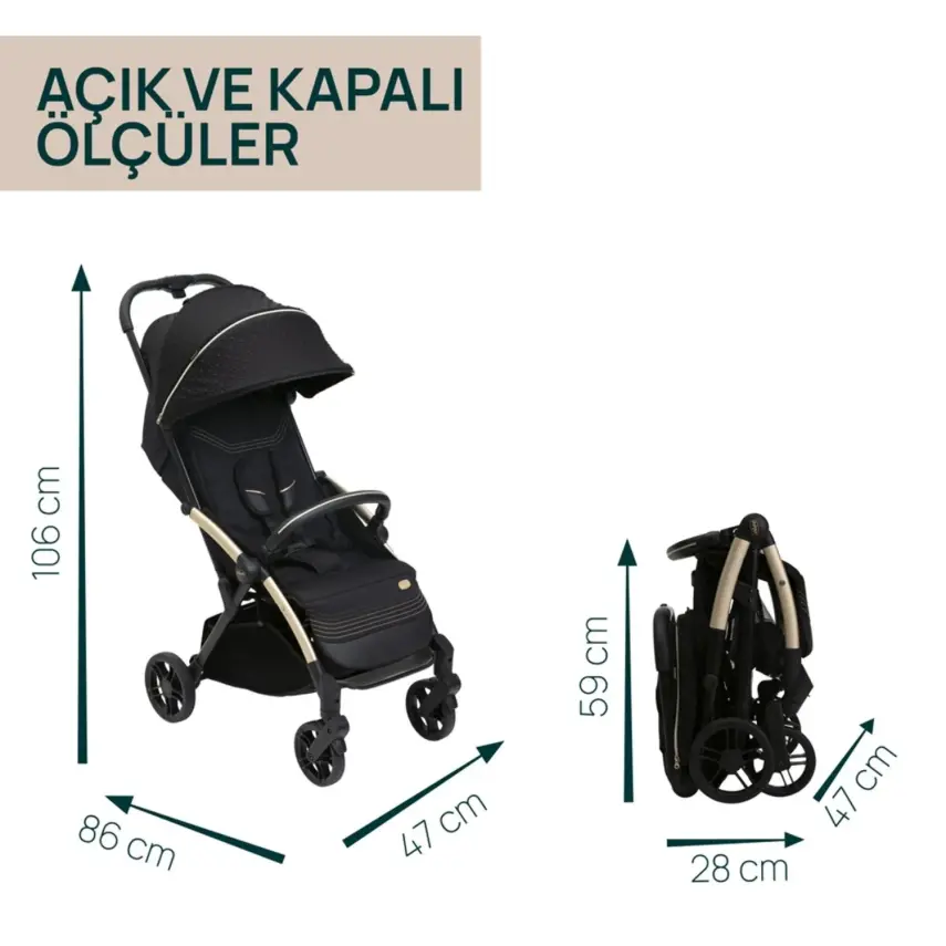 Chicco Goody Xplus Otomatik Katlanır Suya Dayanıklı Kabin Bebek Arabası Radiant Blue - 11