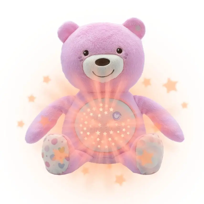 Chicco İyi Geceler Baby Bear Pink - 1