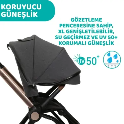 Chicco Mysa Bebek Arabası Black Satın - 11