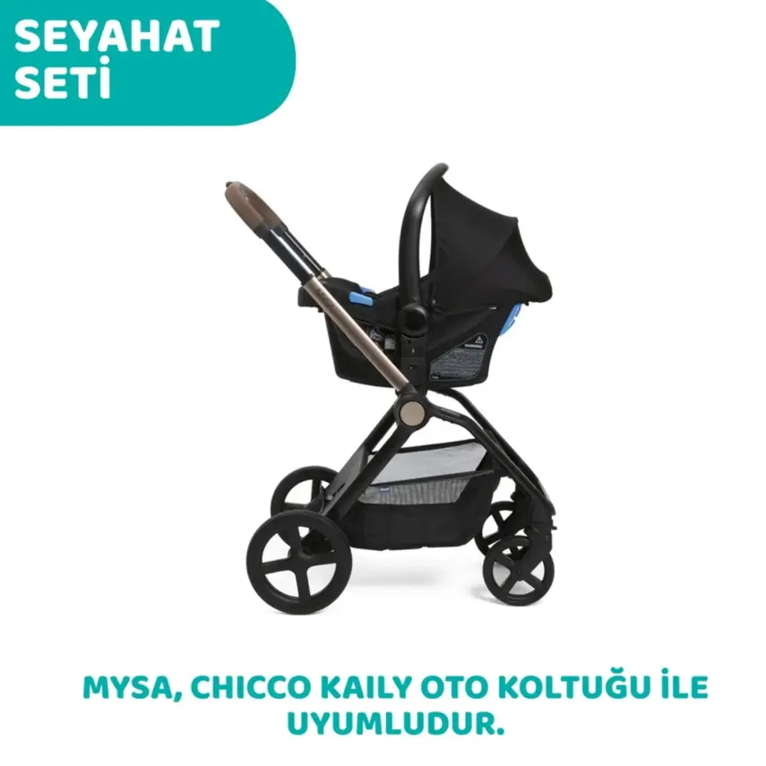 Chicco Mysa Bebek Arabası Black Satın - 15