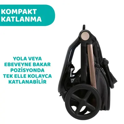 Chicco Mysa Bebek Arabası Black Satın - 4