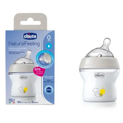 Chicco Natural Feeling Silikon Emzikli PP Biberon 150 ml 0+ Ay - 5