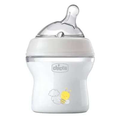 Chicco Natural Feeling Silikon Emzikli PP Biberon Desenli 150 ml 0+ Ay Yeni - 2