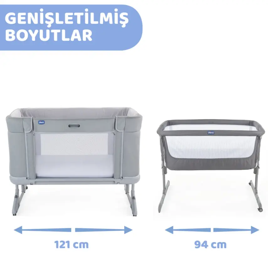 Chicco Next2me Forever Anne Yanı Beşik Cool Grey - 3