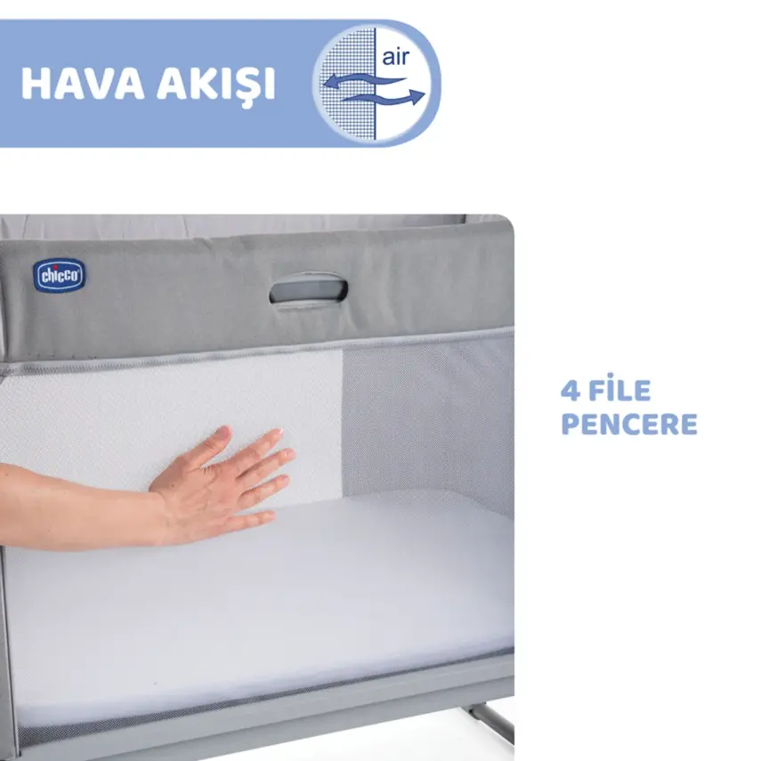 Chicco Next2me Forever Anne Yanı Beşik Cool Grey - 8