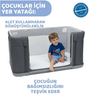 Chicco Next2Me Forever Anne Yanı Beşik Slate Grey - 22