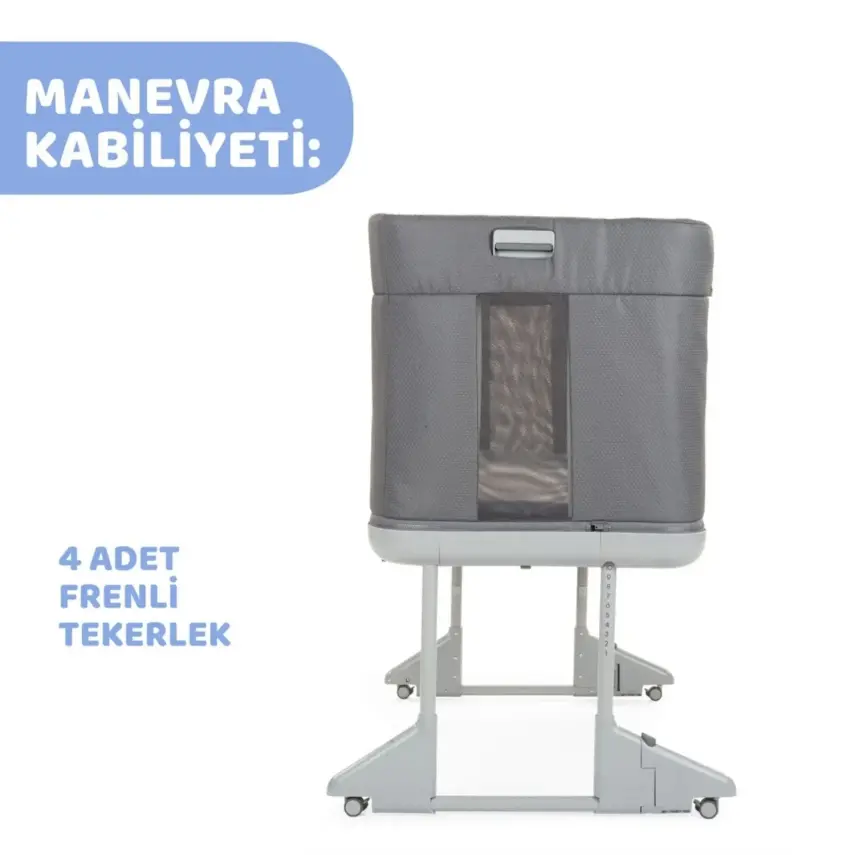 Chicco Next2Me Forever Anne Yanı Beşik Slate Grey - 15