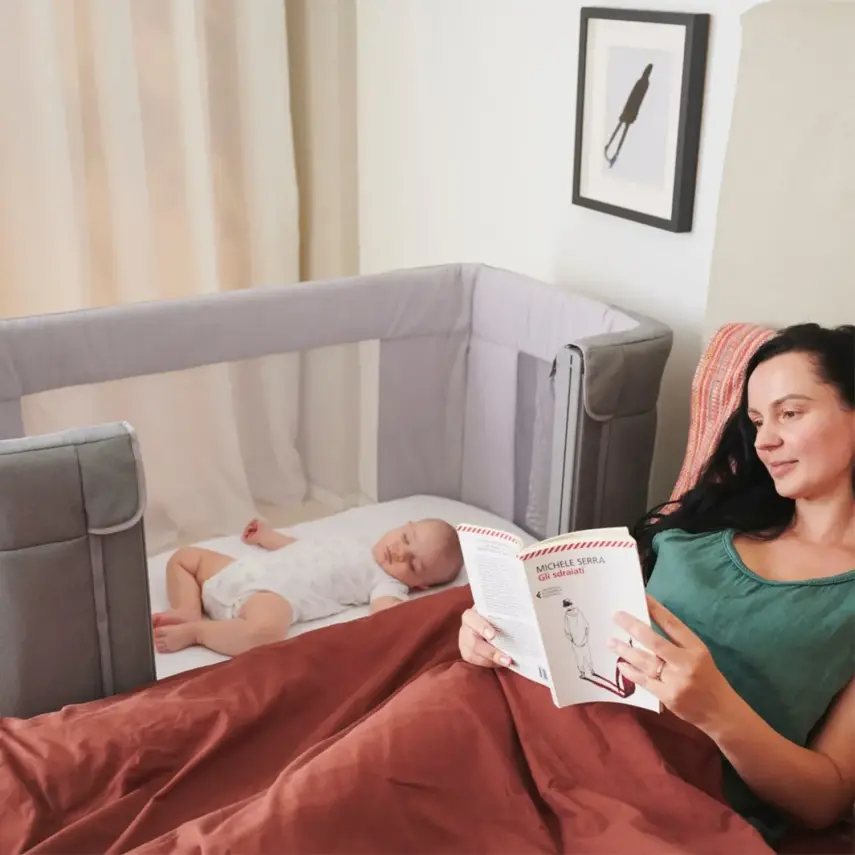 Chicco Next2Me Forever Anne Yanı Beşik Slate Grey - 12