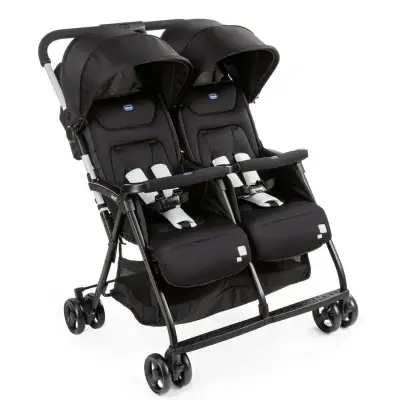 Chicco Ohlala İkiz Bebek Arabası Black Night