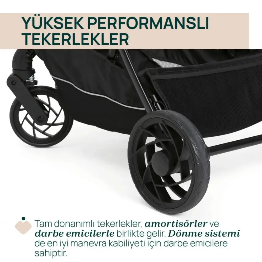 Chicco One4Ever Lounge Çift Yönlü Kolay Katlanabilen Travel Sistem-Seyahat Sistem Bebek Arabası Black Beauty - 12