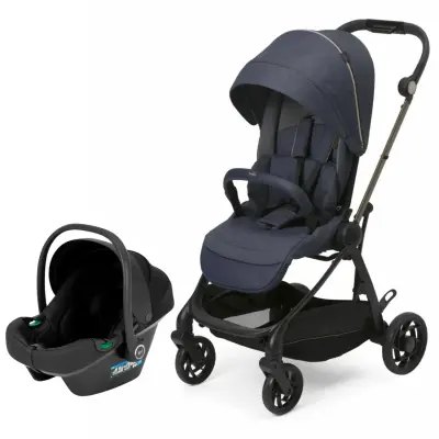 Chicco One4Ever Lounge Çift Yönlü Kolay Katlanabilen Travel Sistem-Seyahat Sistem Bebek Arabası Denim Shine - 2