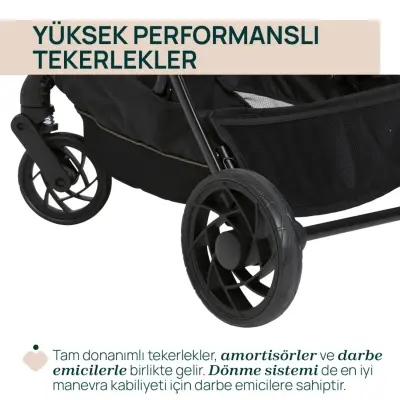 Chicco One4Ever Lounge Çift Yönlü Kolay Katlanabilen Travel Sistem-Seyahat Sistem Bebek Arabası Denim Shine - 11