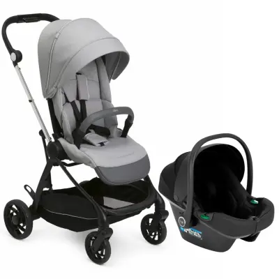 Chicco One4Ever Lounge Çift Yönlü Kolay Katlanabilen Travel Sistem-Seyahat Sistem Bebek Arabası Sparkle Grey 