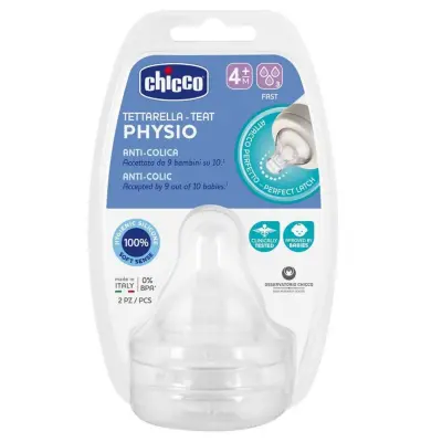 Chicco P5 Antikolik Biberon Emziği Hızlı Akış 4+ Ay 2'li 