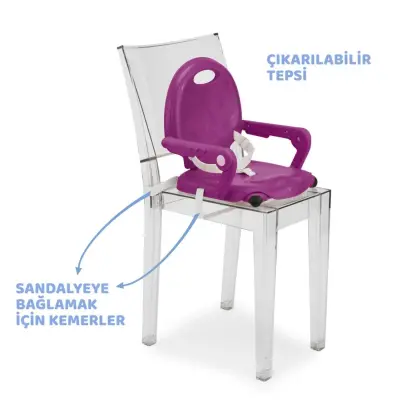 Chicco Pocket Snack Portatif Mama Sandalyesi Violetta - 3