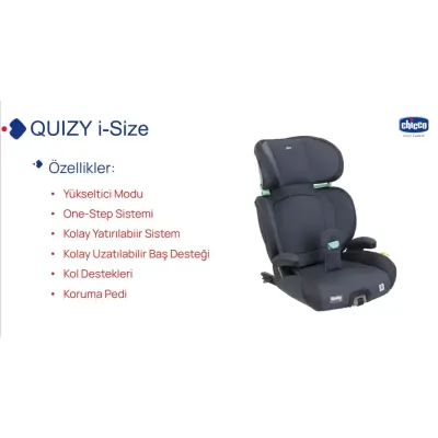 Chicco Quizy I-Size Oto Koltuğu 15-36 Kg Black - 10