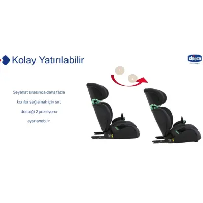 Chicco Quizy I-Size Oto Koltuğu 15-36 Kg Black - 4