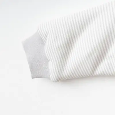 Ciccim Baby Fermuarlı Uzun Kollu Kışlık Bebek Çocuk  Uyku Tulumu Çizgili Gri 2,5 Tog - 4