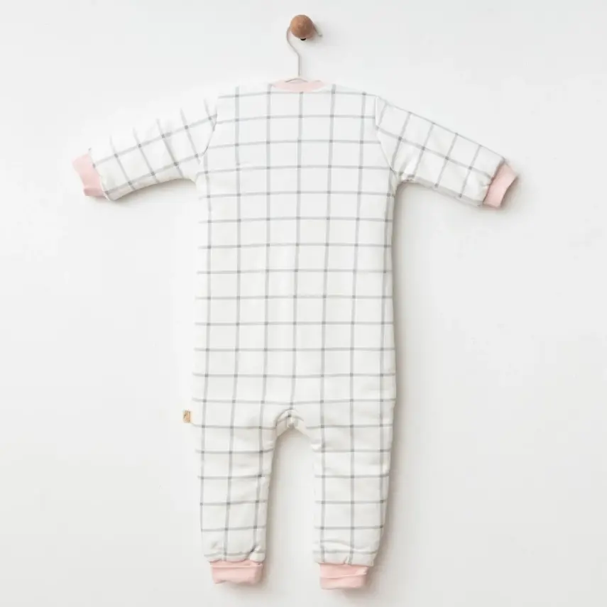 Ciccim Baby Fermuarlı Uzun Kollu Kışlık Bebek Çocuk Uyku Tulumu Ekose Gri 2,5 Tog - 22