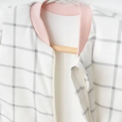 Ciccim Baby Fermuarlı Uzun Kollu Kışlık Bebek Çocuk Uyku Tulumu Ekose Gri 2,5 Tog - 17