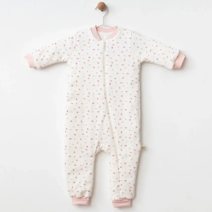 Ciccim Baby Fermuarlı Uzun Kollu Kışlık Bebek Çocuk Uyku Tulumu Kanaviçe Pembe 2,5 Tog - 13