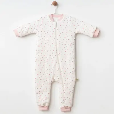 Ciccim Baby Fermuarlı Uzun Kollu Kışlık Bebek Çocuk Uyku Tulumu Kanaviçe Pembe 2,5 Tog - 25