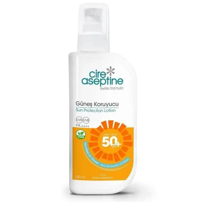 Cire Aseptine Güneş Koruyucu Yetişkin 50 SPF 200 ml Yeni Nesil Filtre - 1