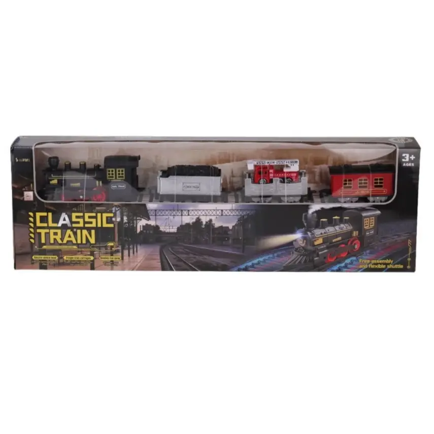 Classic Train Ekstra Araçlı Işıklı Sesli Dumanlı 116 Cm - 1