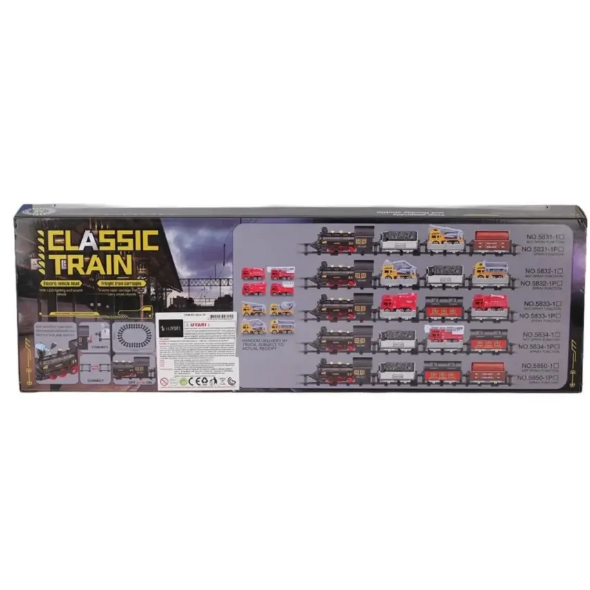 Classic Train Ekstra Araçlı Işıklı Sesli Dumanlı 116 Cm - 2