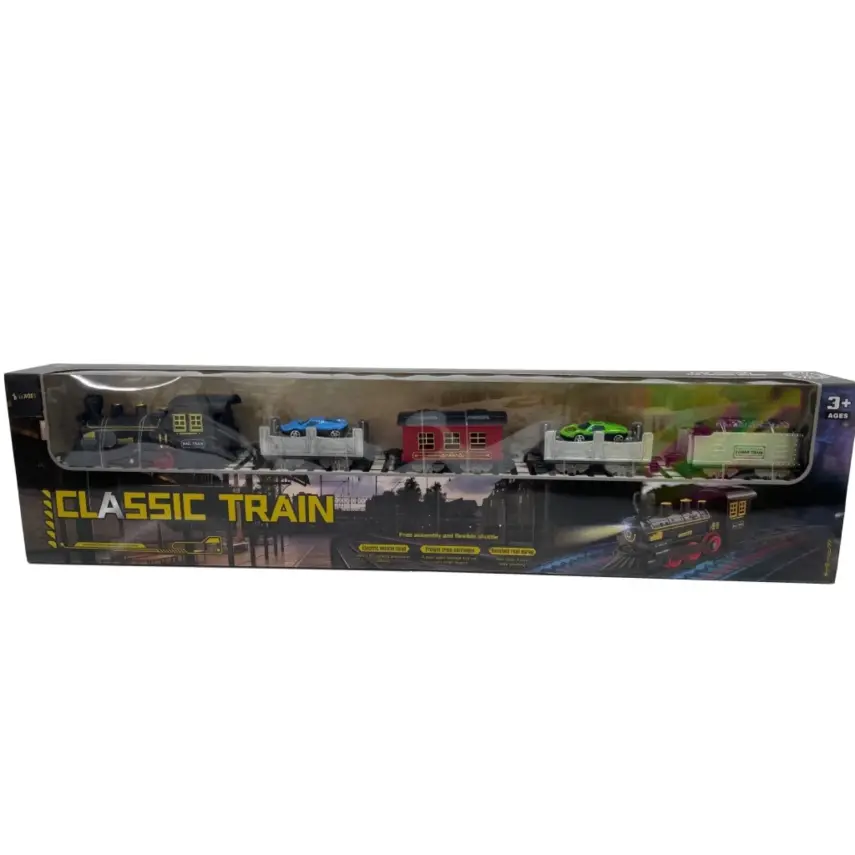 Classic Train Ekstra Araçlı Işıklı Sesli Dumanlı 140 Cm - 1
