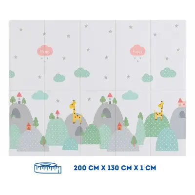Coolmats Bulutlar-Dağlar Katlanabilir Oyun Matı 200x130x1 Cm - 2