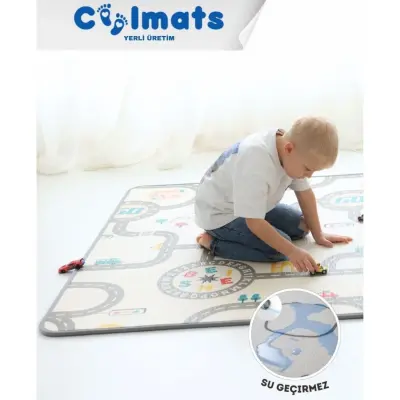 Coolmats Çift Taraflı Su Geçirmez Yalıtımlı Oyun Matı 140x200x1 - 6