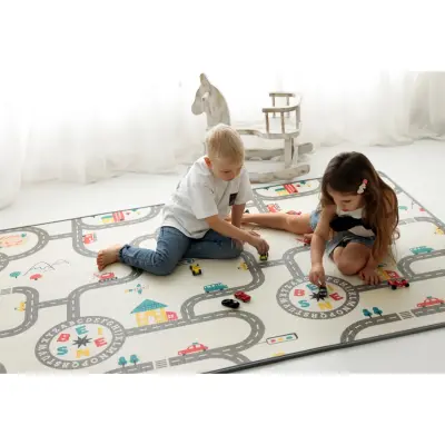 Coolmats Çift Taraflı Su Geçirmez Yalıtımlı Oyun Matı 140x200x1 - 9