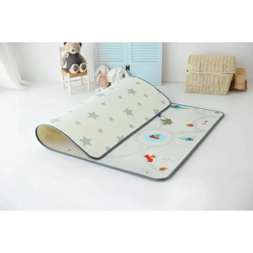 Coolmats Eğlenceli Gezi -Yıldızlar Oyun Halısı 140x100x1 - 3