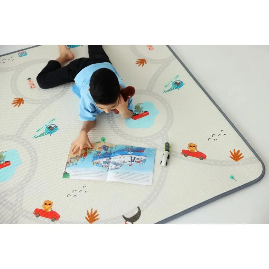 Coolmats Eğlenceli Gezi -Yıldızlar Oyun Halısı 140x200x1 - 6