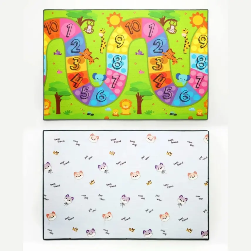 Coolmats Sevimli Kotik-Orman Yolu Oyun Halısı 140x200x1 - 1