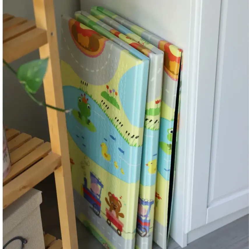 Coolmats Yeşil Parkur Katlanabilir Oyun Matı 200x130x1 cm  - 6