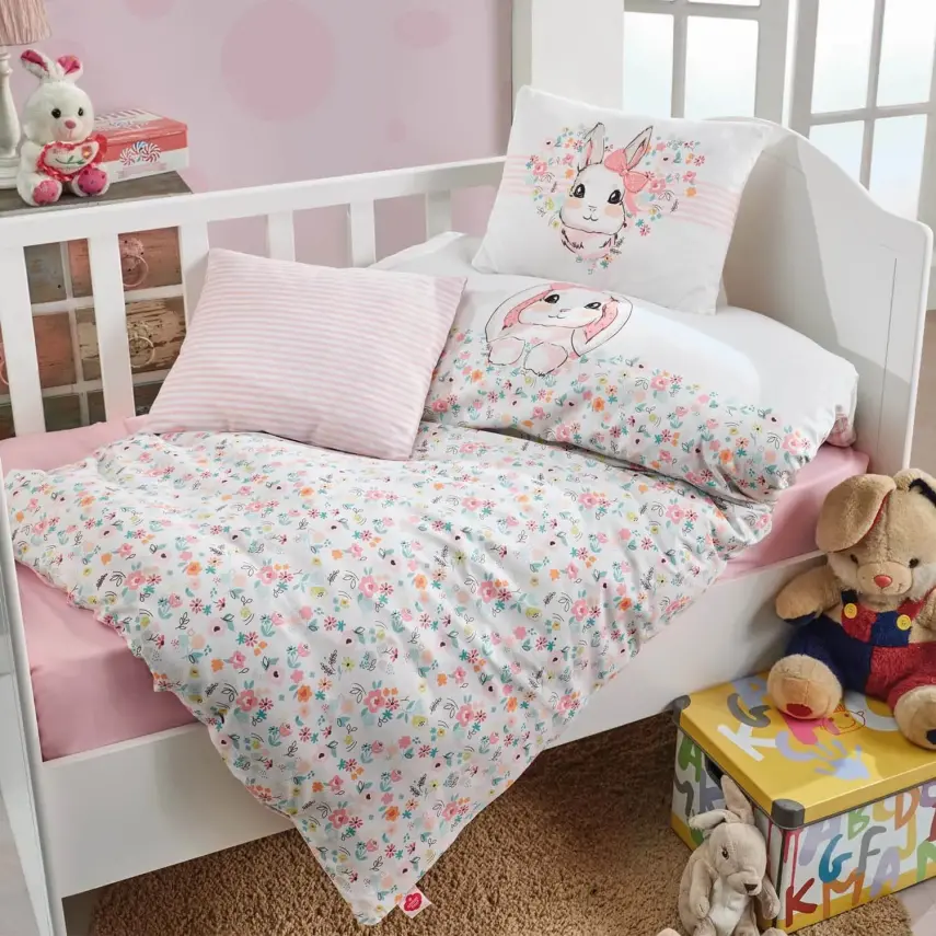 Cottonbox Bebek Nevresim Takımı Bunny Pembe - 1