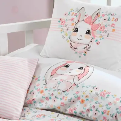 Cottonbox Bebek Nevresim Takımı Bunny Pembe - 3