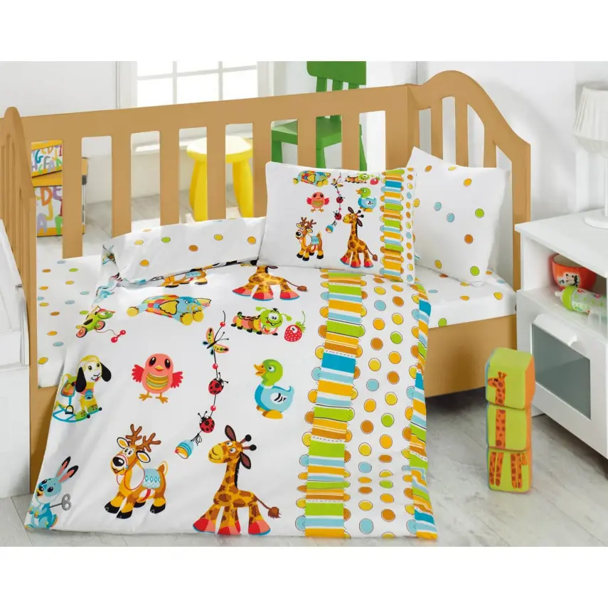 Cottonbox Bebek Nevresim Takımı Oyun Bahcesi Turkuaz - 2