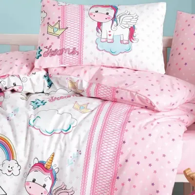 Cottonbox Bebek Nevresim Takımı Unicorn Pembe - 2