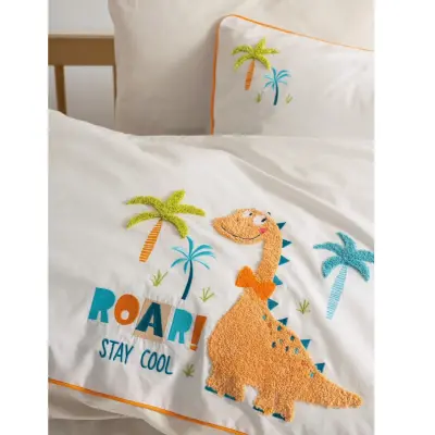 Cottonbox Punch Nakış Bebek Nevresim Takımı Kiddo Krem - 2